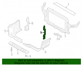 Radiator deflector left Hyundai Veloster 12-17