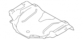 Heat protection for the trunk trough of the Volvo XC90 23-26 B5, B6