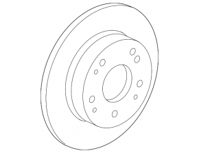 Rear left brake disc Acura MDX 17-20 rest