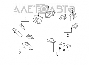 07-13 Acura MDX Wheel Pressure Sensor