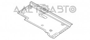 Left underbody protection for Audi A6 C7 12-18
