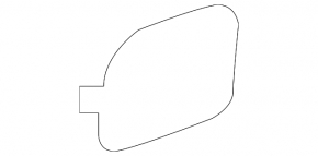 BMW X5 F15 14-18 With M model right rear bumper tow hook cap