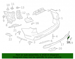 BMW X7 G07 19-26 Rear Bumper Tow Hook Cap Lower Part, M-Sport