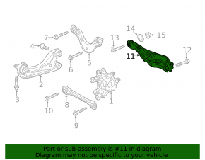 Lower arm under spring rear right Honda Insight 19-22