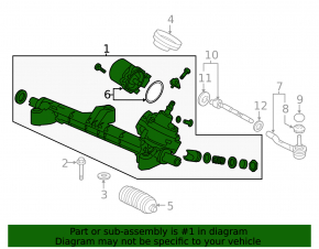 Steering rack Honda Accord 13-17