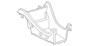 Toyota Prius V 12-17 center console trim light gray, scratches