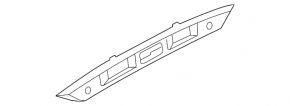VW Tiguan 09-17 Trunk Door Number Light Bar
