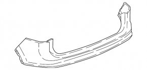 The bare rear bumper, upper part, for the VW Tiguan 18-24