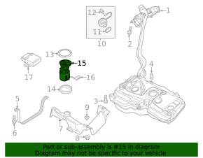 Fuel pump for the VW Tiguan 18-18 fwd