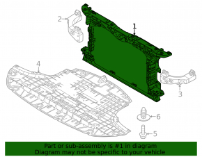 Kia Niro 23-25 EV radiator panel TV