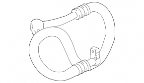 Air conditioning pipe compressor-heater BMW F30 17-18 B46