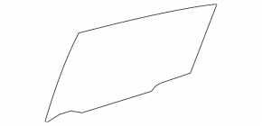 Glass of the rear left door Toyota Venza 21-
