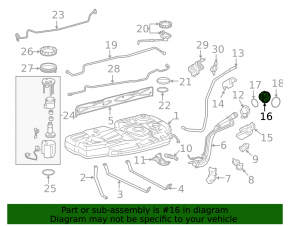 Fuel filler flap housing Toyota Sienna 11-20