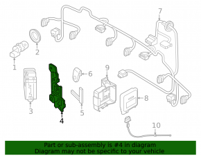 Blind Spot Sensor Bracket Left Audi Q5 80A 18-20