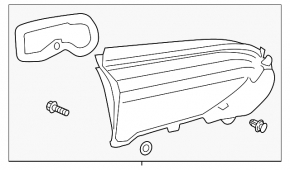 Light inside trunk door right Toyota Rav4 19- Japan built