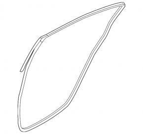 Door seal rear left Kia Forte 4d 14-16