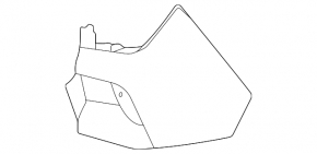 Kia Seltos 2021-23 bare right rear bumper