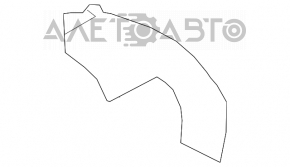 Rear right fender liner Hyundai Azera 12-17 rear part