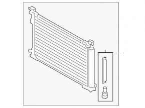 Air conditioner radiator condenser Lexus UX200 19-