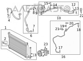 Toyota Corolla 20-23 air conditioner condenser radiator