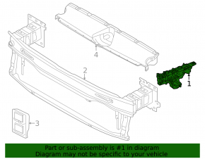 Front bumper mount (bumper-wing) right Audi A3 22-25