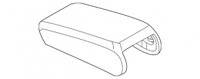 Armrest Audi A3 22-26 black leather