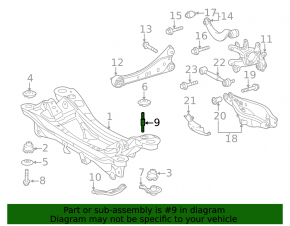 Rear subframe mounting stud (2 pcs.) Lexus CT200h 11-17