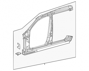Right center pillar for Mercedes X167 GLS 450 580 20-26