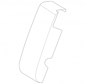 Mercedes H247 GLA 20-26 black leather rear seat backrest trim, 2nd row, center