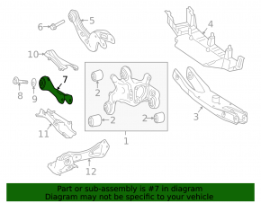 Rear left transverse control arm Mercedes A-class V177 19-22