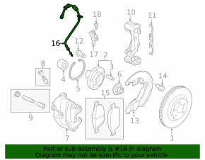 Front left brake hose Ford C-max MK2 13-18