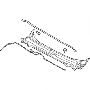 Windscreen wiper grille plastic Ford Fusion mk5 13-20