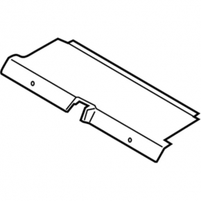Front trunk floor for Ford Mustang mk6 15-23 coupe, gray