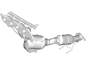 Exhaust manifold with catalytic converter Ford Fusion mk5 13-20 hybrid