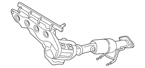 Exhaust manifold with catalytic converter Ford Fusion mk5 13-20 hybrid