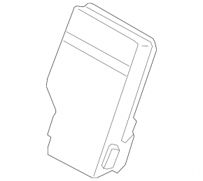 Lincoln Corsair 20-26 Black Rear Seat Armrest