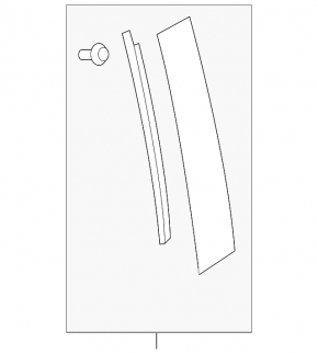 Door trim side rear right Mazda CX-9 16- front