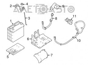 Terminal minus Nissan Leaf 18-