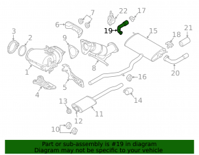 Exhaust tip right Volvo XC60 18-21 T6, T8
