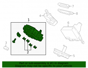 Honda Accord 13-17 hybrid under-dash fuse box, broken fasteners