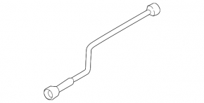 Cooling system pipe return tank-radiator Audi A6 C7 12-15 3.0T