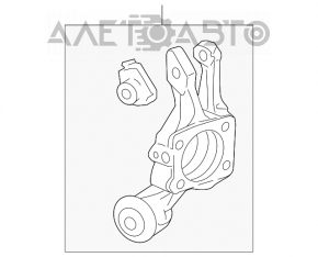 Honda Civic 4D 06-09 rear left axle with cover