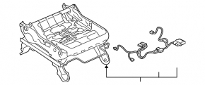 Strain gauge sensor for passenger seat front right Subaru Forester 19-21 SK without runners