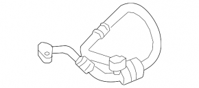 Air conditioning pipe compressor-heater BMW 7 G11 G12 16-19 B58