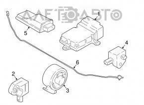 Pedestrian protection airbag sensor BMW 7 G11 G12 16-19