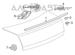 Rear view camera Dodge Challenger 15-23 rest
