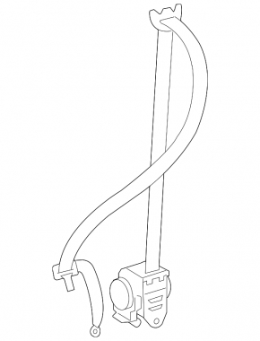 Passenger seat belt Toyota Sequoia 08-16 beige