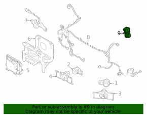 Mitsubishi Outlander 22-25 ambient air temperature sensor