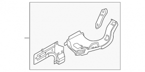 Left eyelash for TV VW Touareg 11-17