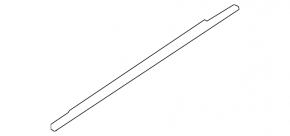 Door-glass molding, central rear right, Audi Q3 83A 19-25 chrome